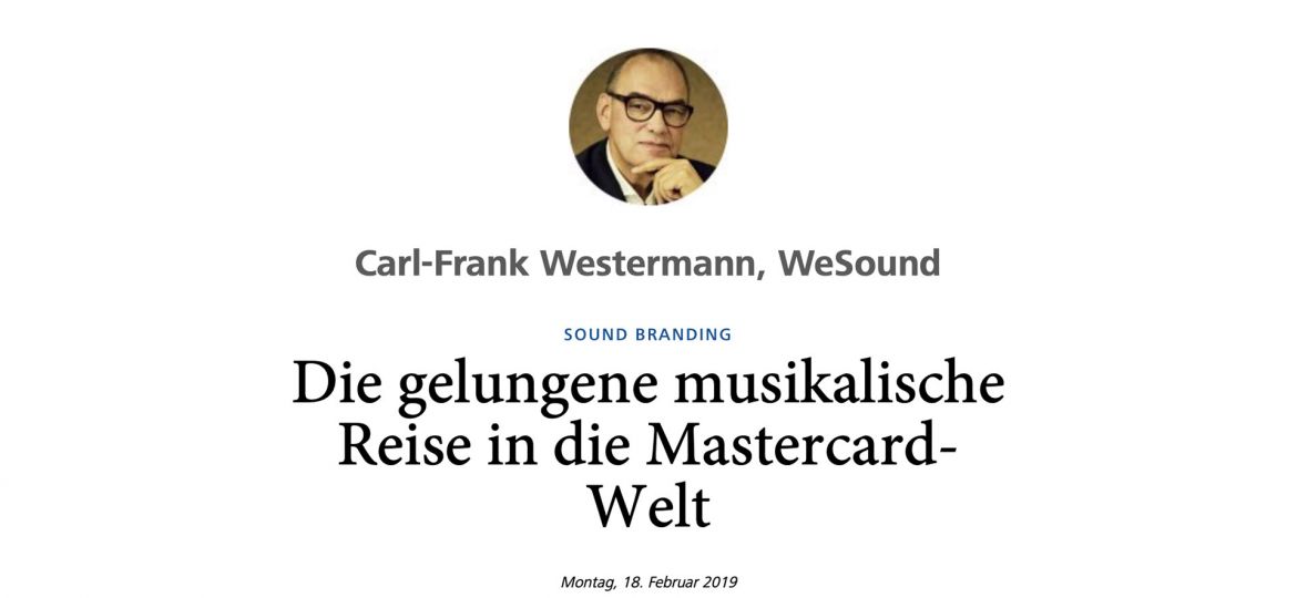 Horizont Artikel von Carl-Frank Westermann