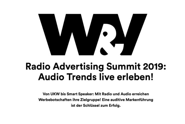 W&V Artikel radio Advertising Summit 2019