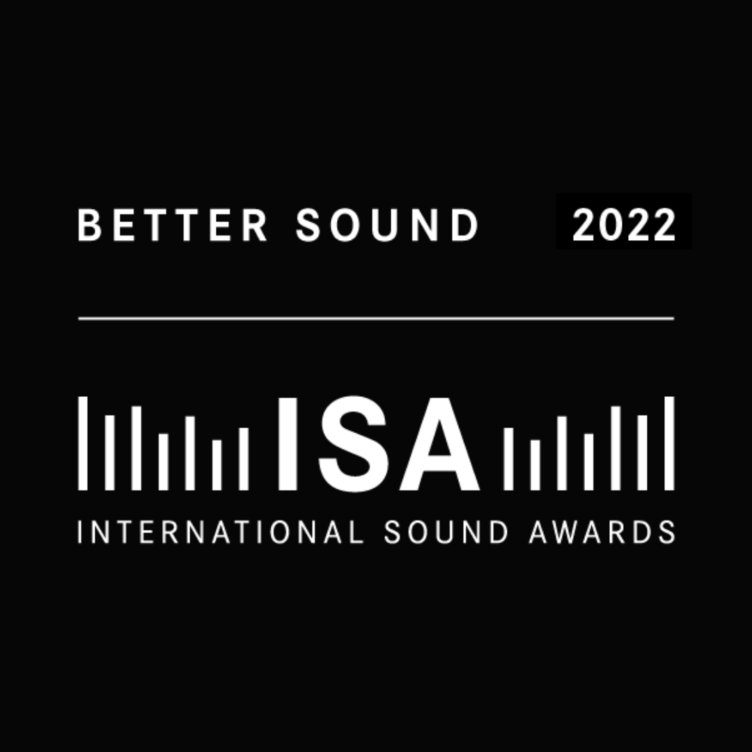 Große Freude!! Zwei unserer Projekte gewinnen bei den @International Sound Awards 2022 einen BETTER SOUND AWARD in der Kategorie 