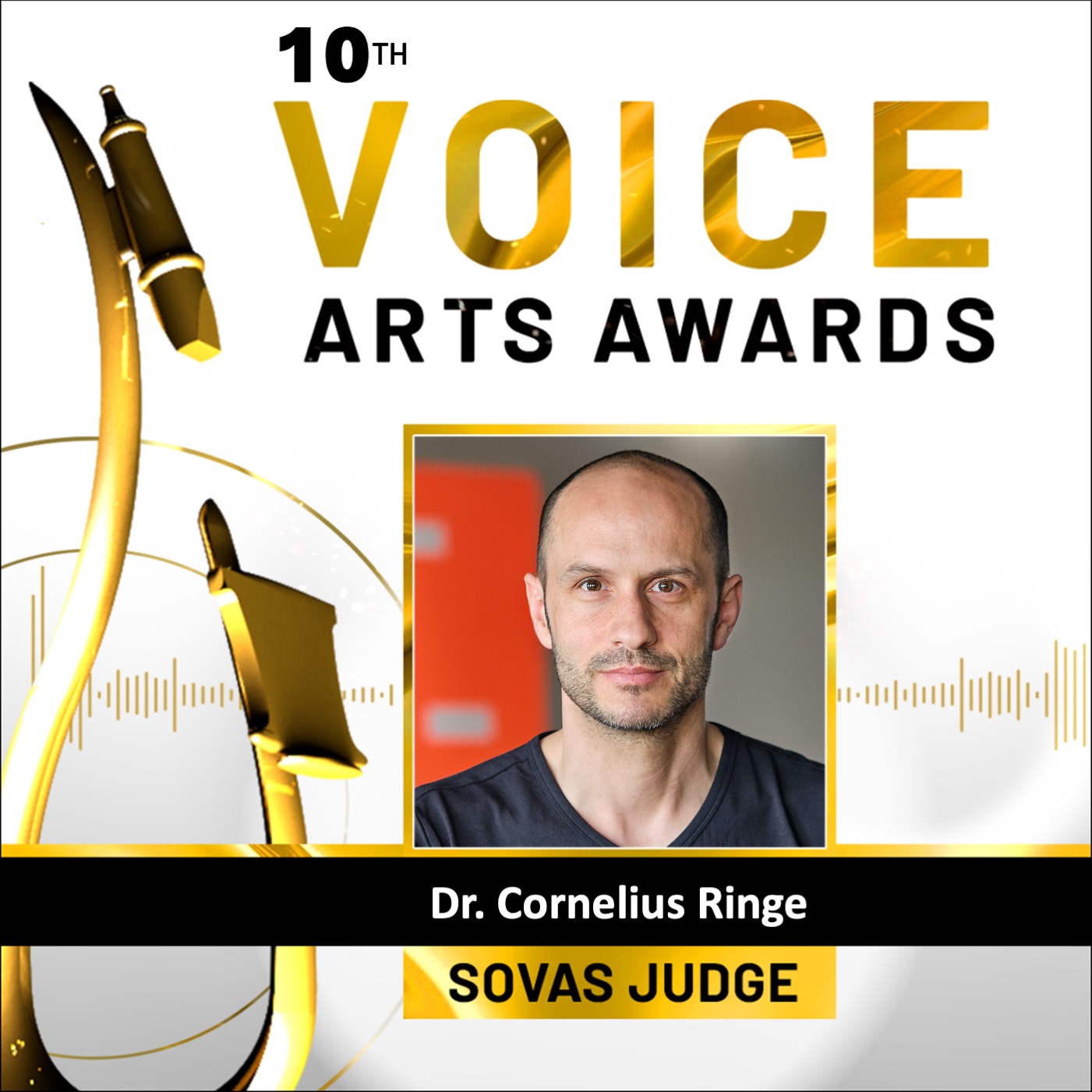 Als Experte für (Marken-)Stimme ist Cornelius Ringe in diesem Jahr Juror der Voice Arts Awards von SOVAS, die im Dezember 2023 in L.A. verliehen werden.
